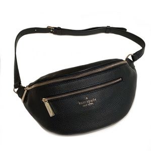 Kate Spade Leila leather belt bag Fanny pack black